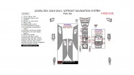 Acura ZDX 2010, 2011, 2012, 2013, Without Navigation System, Mini Interior Kit, 24 Pcs.