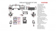 Cadillac Escalade 2002, EXT, Full Interior Kit, 32 Pcs. OEM Match