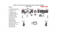 Ford F-150 2004, 2005, 2006, 2007, 2008, FX4, Interior Dash Kit, Regular Cab, Column Shifter, 38 Pcs., OEM Match