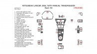 Mitsubishi Lancer 2006, Basic Interior Kit, With Manual Transmission, 27 Pcs.