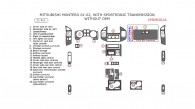 Mitsubishi Montero 2001-2002, Interior Dash Kit, With Sportronic Transmission, Without OEM, 21 Pcs.