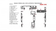 Nissan Xterra 2000, Interior Dash Kit, Automatic 22 Pcs.
