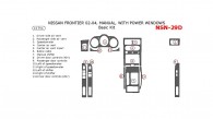 Nissan Frontier 2002, 2003, 2004, Manual, With Power Windows, Basic Interior Kit, 14 Pcs.