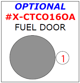 Chevrolet Camaro 2016, 2017, 2018, 2019, 2020, 2021, 2022, 2023, 2024, 2025 Exterior Kit, Optional Fuel Door, 1 Pcs. dash trim kits options