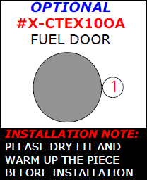 Chevrolet Equinox 2010, 2011, 2012, 2013, 2014, 2015, 2016, 2017, Exterior Kit, Optional Fuel Door, 1 Pcs. dash trim kits options