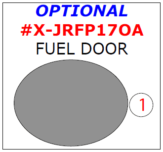 Jaguar F-Pace 2017-2020, Exterior Kit, Optional Fuel Door, 1 Pcs. dash trim kits options