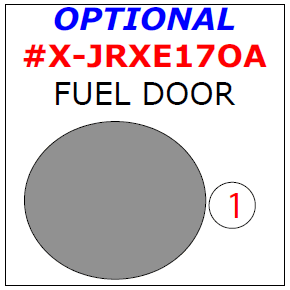 Jaguar XE 2017-2019, Exterior Kit, Optional Fuel Door, 1 Pcs. dash trim kits options