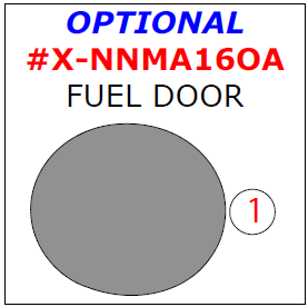 Nissan Maxima 2016, 2017, Exterior Kit, Optional Fuel Door, 1 Pcs. dash trim kits options